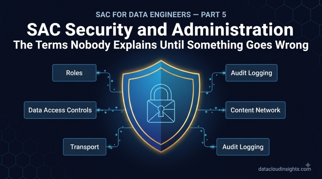 SAP Analytics Cloud security administration roles data access control transport part 5